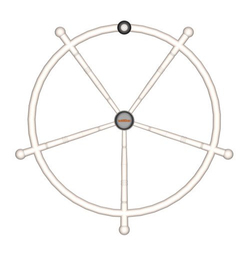 SS-Steering-Wheel-Aquarius -  Diameter 600mm - LM-W26 - Multiflex